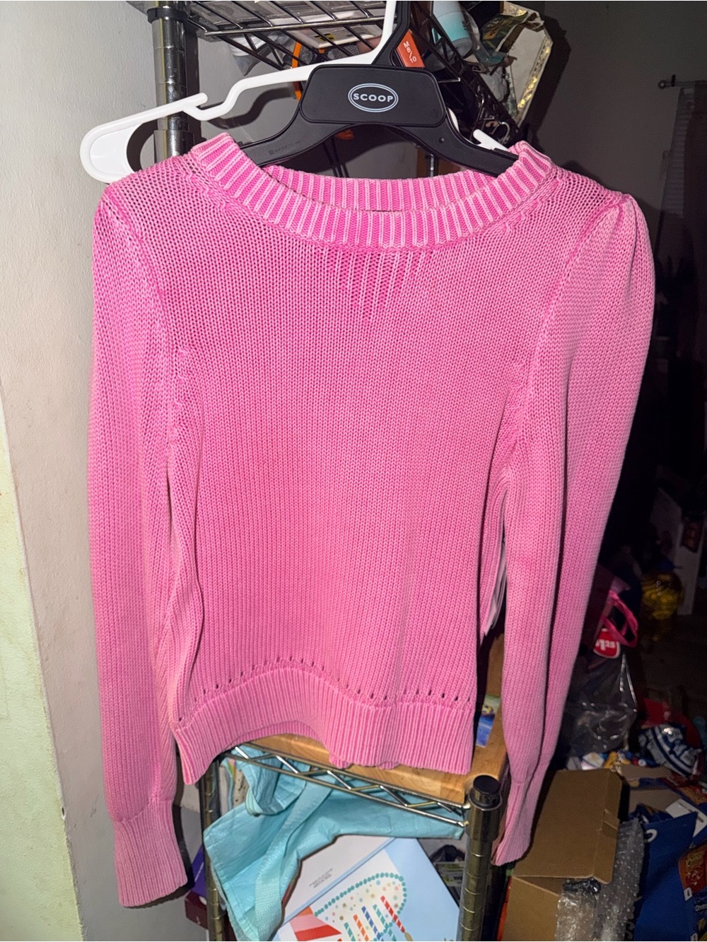 Scoop Pink Crewneck Sweater